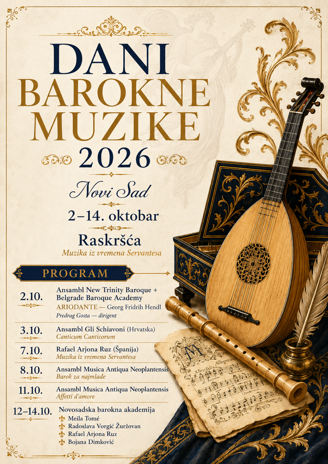 Dani barokne muzike 2026 festival poster